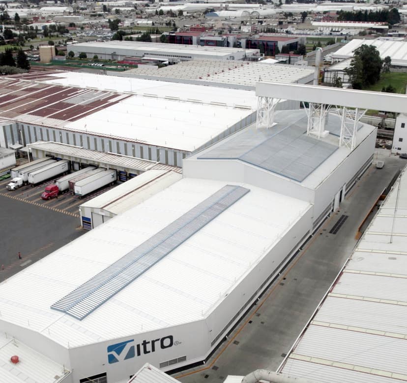 Vidriera vitro con una buena ventilación por gravedad en México